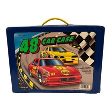 Vintage 1986 Tara Toy Diecast Car Case for Hot Wheels /Matchbox, 2 Trays 24 Cars picture