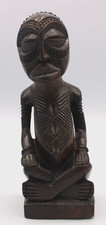 Wooden Hand Carved African Art Sitting Statue picture