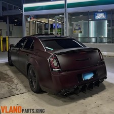 Smoke Lens LED Tail Lights For 2011 2012 2013 2014 Chrysler 300 w/Sequential picture
