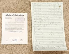 Mr. Holland's Opus Original Movie Score Michael Kamen PSA DNA Signed Autograph picture