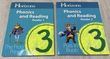 Horizons 3rd Grade Phonics and Reading Readers Student Books 1 & 2 NEW picture