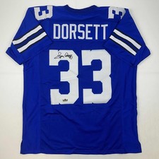 Facsimile Autographed Tony Dorsett Dallas Blue Reprint Jersey Size Men's XL picture