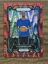 Alexander Sarr Rookie Red Seismic /225 - 2024 Prizm Washington Wizards picture