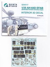 QD35117 Quinta Studio 1:35 AH-64D EFAB 3D Decal for Meng kit picture