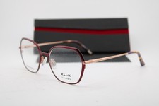 NEW KLIIK DENMARK 792 M207 PLUM COPPER HORN PURPLE AUTHENTIC EYEGLASSES 49-16 picture