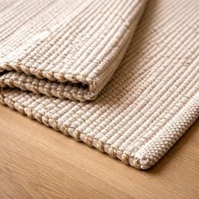 Jute Cotton Hand Woven Natural Farmhouse Area Rug for Living Room, 8' x 10' picture