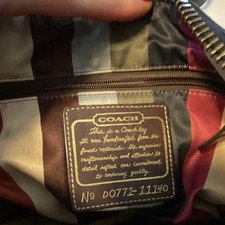 Coach Legacy 65th Anniversary Turnlock shoulder bag Y2K signature canvas picture