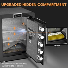 Kavey 2.6 Cub Safe Box with Hidden Compartment and LCD Touch Screen for Valuable picture