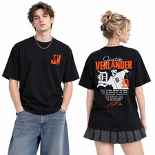 Justin Verlander Tigers Baseball 2026 Shirt Fanmade Gift Graphic Tee picture