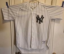 Vintage New York Yankees Joe Dimaggio Russell Athletic Authentic Jersey Size 48 picture