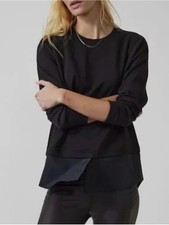 ATHLETA Gallery Top 2.0 Black S SMALL | Active CYA Shirt, Hybrid Work Top NWT picture