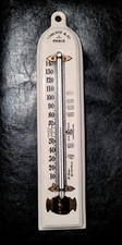 Late Victorian, Large Porcelain Thermometer by Roberts & Co., Paris — Rare Dr. F picture