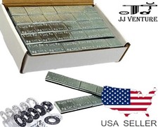 1 BOX 1/2 OZ ZINC COATED WHEEL WEIGHTS STICK-ON ADHESIVE TAPE LEAD-FREE 180 PCS picture