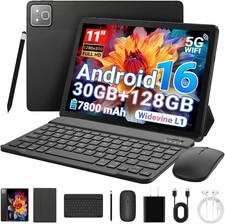 Android 16 Tablet 11 inch 30GB RAM 128GB ROM 7800mAh WiFi 6 BT 5.4 Dual Camera picture