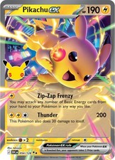 Pikachu ex 054/128 Double Rare ME: 30th Celebration NM picture