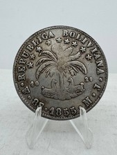 Boliviana Coin 8 sol 1855 M.T. picture