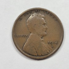 1914 D 1c Lincoln Wheat Cent Penny Nice KEY DATE Denver Mint Circulated *W87 picture