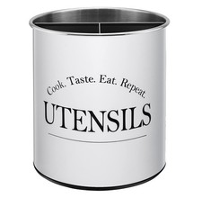 Bartnelli Extra Large Stainless Steel Kitchen Utensil Holder - 360° ['White'] picture