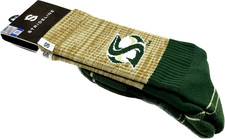 Strideline Adult Green Crew Cotton NCAA Sacramento State University Socks O/S picture