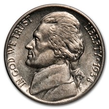 1938 Jefferson Nickel AU picture