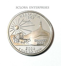 2006 S NEBRASKA *CLAD PROOF* STATE QUARTER   **FREE SHIPPING** picture