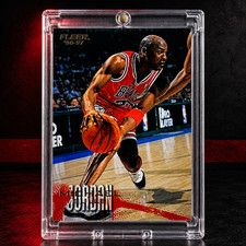 Michael Jordan Gold Foil 90s Fleer SP Authentic Bulls Jersey #23 Basketball Card picture