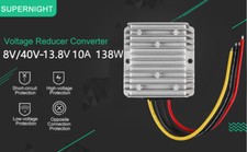 DC 8V-40V to DC 13.8V 10A Buck Boost Converter 138W Voltage Regulator Waterproof picture