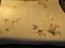VTG. TRUE COTTON TABLECLOTH 52X66 NOT FADED JUST QUIET picture