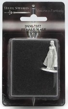 Dark Sword DSM-7352 Female Mage (Tom Meier) Sorceress Wizard Noble Miniature NIB picture