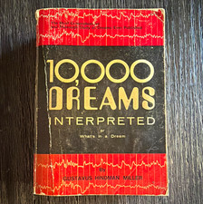10,000 Dreams Interpreted Gustavus H Miller M.A. Donohue Vintage 1931 Occult picture
