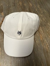 NWT Greyson Baseball Cap White One Size Embroidered Wolf Logo Adjustable Strap  picture