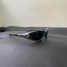 Vintage 90S Oakley Straight Jacket 99 Muzm Sunglasses Black Lenses Grey Frames picture