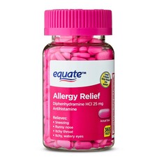 New Equate Allergy Relief Tablets with Diphenhydramine Hcl 25mg, 365 Count picture