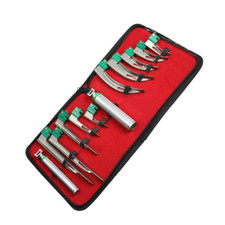 Set Of 12 Disposable Fiber Optic Macintosh & Miller Laryngoscope Intubation Kit picture