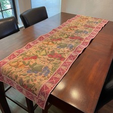Vintage Fruit Tapestry Table Runner 17
