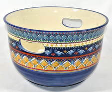 Williams Sonoma Sicily Party Tub Stoneware Large 2 Gallon Capacity Handles NWOT picture