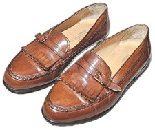 Johnston & Murphy CELLINI Mens Buckle Strap Kilte Slip On Deerskin Loafers 10.W picture