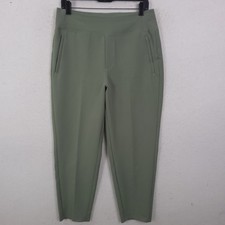 Athleta Brooklyn Ankle Pants Women 10 Green 533636 Tapered Stretch Travel picture