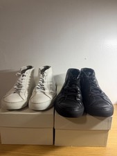 COMMON PROJECTS 41 ACHILLES WHITE BLACK MID SNEAKER LOT LUXARY picture