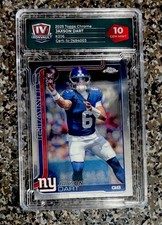 2025 Jaxson Dart Topps Chrome #306 Graded 10 Gem Mint Rookie NYGiants RC picture