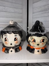 Johanna Parker Halloween Frankestein and Bride covered bowl set 2026 picture