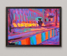 Charlene Marsh 11x14 Acrylic Original Impressionist County Fair Canvas Wall Art picture