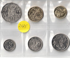 2025 AUSTRALIA Uncirculated Six Coin Set of KCIII with Native People, Animals picture
