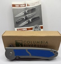 CRKT M18-04B Kit Carson Blue G10 AUS-8 Folding Knife 2001 NOS Discontinued picture
