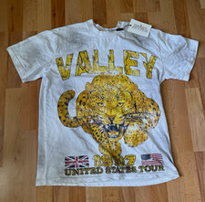 Valley Vale Streetwear Boxcut White Leopard USA Tour Graphic T-Shirt Men’s M picture