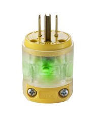 Leviton Grounding Lighted Plug End Replacement, 515PV-LIT picture