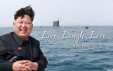 3x5ft Flag Kim Jong Un Live Laugh Love Garage Dorm Room Wall Landscape Tapestry picture