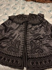 Museum-Quality Antique Victorian Beaded Mourning Mantle Cape – c. 1880s-1890s picture