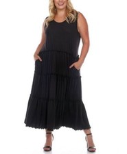 White Mark White Mark Plus Size Scoop Nec Gray 1XL picture