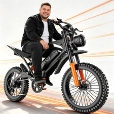 ASKGO Electric Bike for Adults, 48V 30Ah, 3000W Peak Motor,20